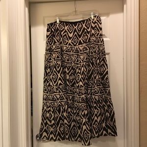 Tan and brown skirt